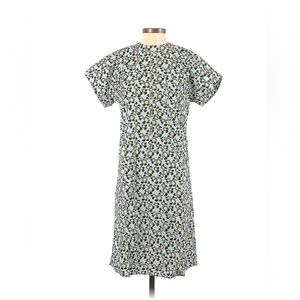 Marni cornflower blue/yellow cotton floral midi dress - Size 40 (IT) - 6/8 US